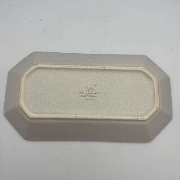 Pfaltzgraff A Joyous Heart Tray Blue Floral Stoneware 13x6 Vintage USA - Picture 5 of 9